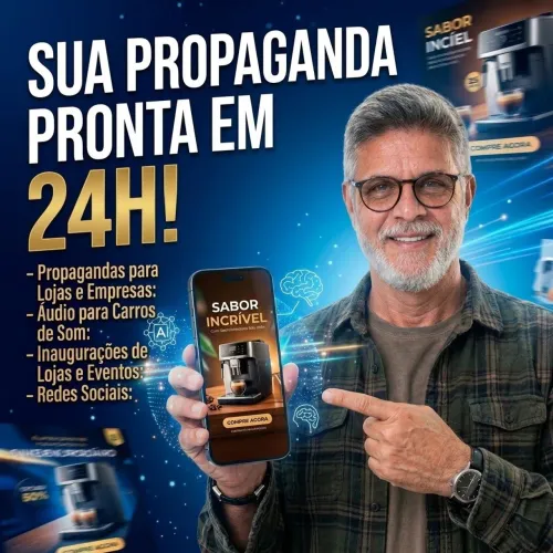 Criação de Vídeos e Áudios para Propaganda. Entrego em 24h.<br>