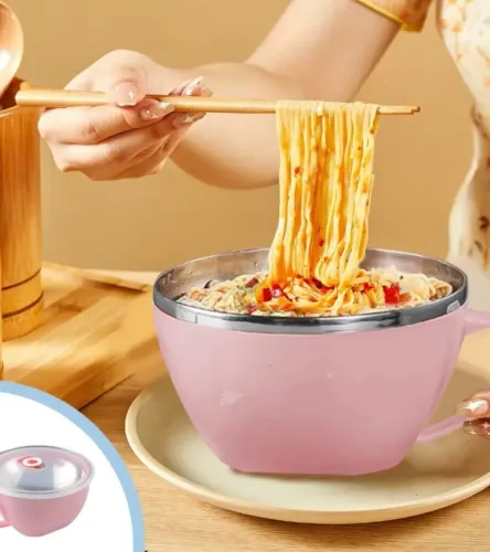 Tigela Para Fazer Macarrão Instantâneo Novidade