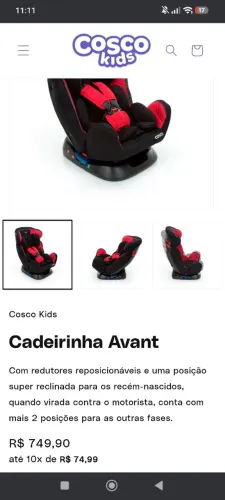 Cadeirinha de auto 0 a 25kg