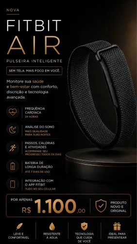 Pulseira google fitbit air