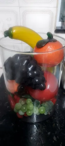 Lote de Frutas Decorativas em Vidro Murano Vintage