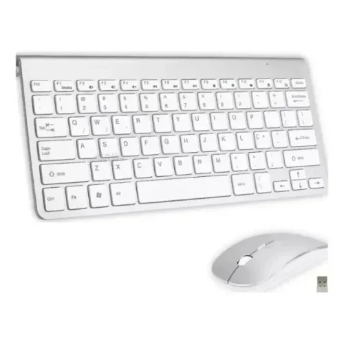 Kit Teclado E Mouse Sem Fio Slim - Bm T12 Compacto e Confortavel -Loja Coimbra Entregamos