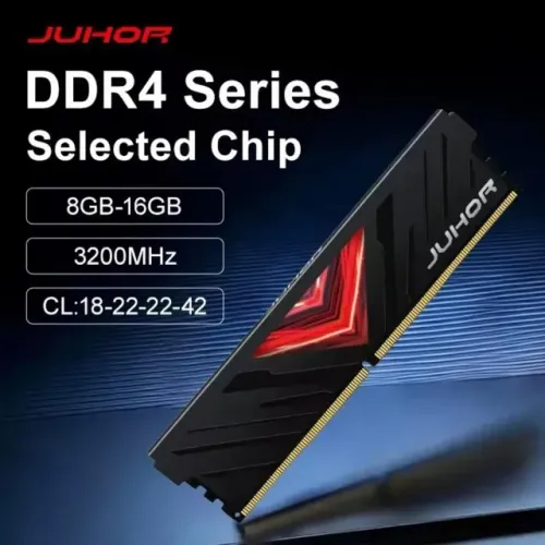 MEMORIA 8GB JUHOR DDR4 3200MHZ CL18 PRETA S/LED NOVA LACRADA!