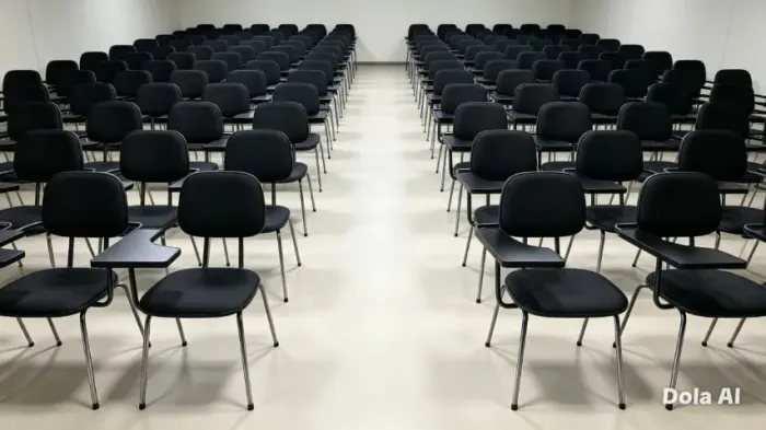 150 novas e lindas cadeiras universitárias