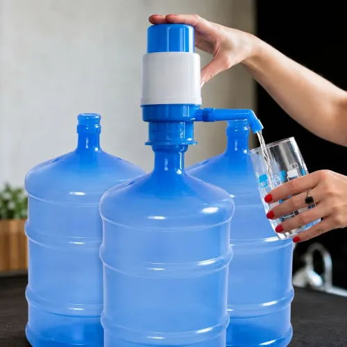 Kit 3 galões d'água 20L vazios + bomba d'água