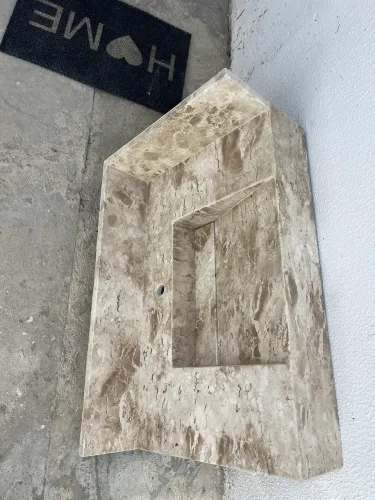 Bancada banheiro bege Bahia