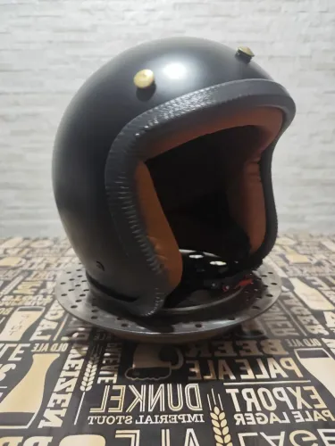 Capacete Old School Rebaixado Aberto Custom - Papaléguas Helmets (Estilo Vintage)