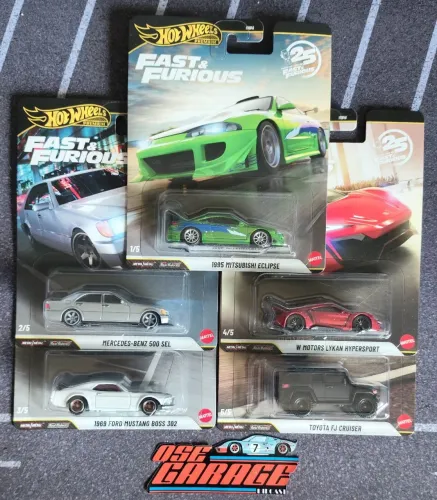 Set Premium Hotwheels Velozes e Furiosos 25anos