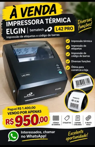 Impressora de etiquetas e notas