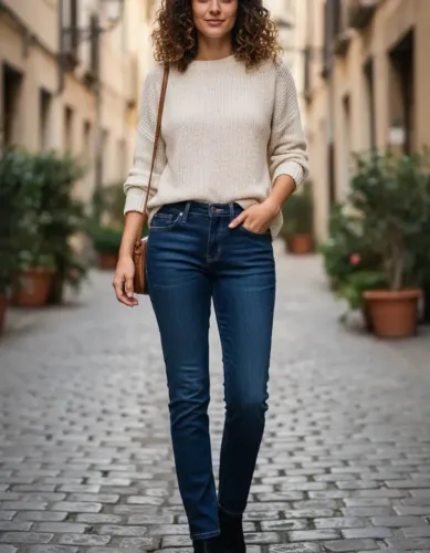 Calça jeans feminina azul tamanho 38, modelo reto está nova