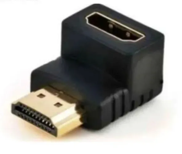 Adaptador HDMI 90 graus em L macho x femea