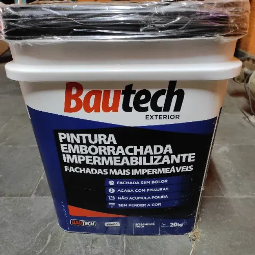 Tinta Emborrachada Bautech 20kg Paredes - Muros - Telhas - Interno - Externo - Nova