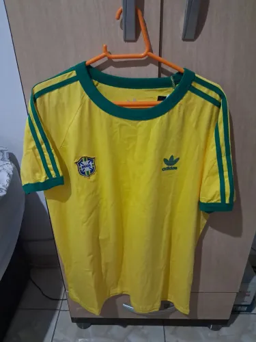 Camisa brasil retrô amarela copa 78