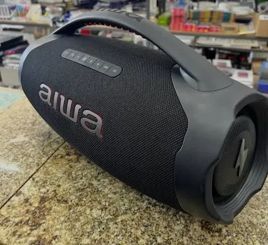 Caixa de som bombox aiwa