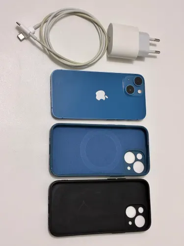 iPhone 13 mini 256GB azul em excelente estado