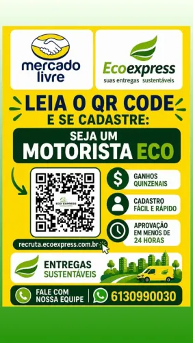 Vaga para entregador MercadoLivre 