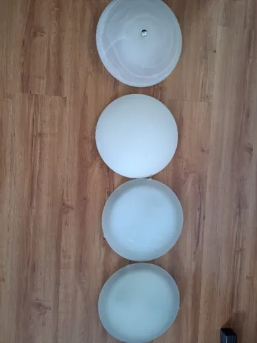 Quatro lustre plafon de teto 30cm sem lâmpada