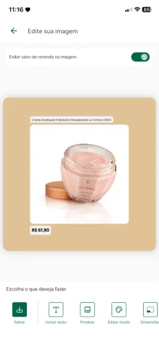 creme acetinado hidratante desodorante Lá victorie 250G