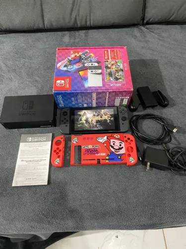 NINTENDO SWITCH V2 DESBLOQUEADO 160GB