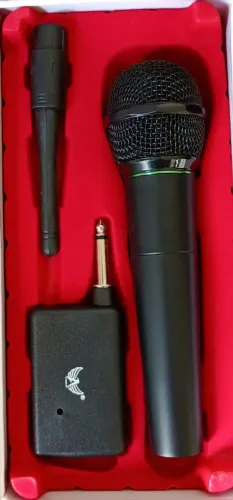 Microfone Sem Fio Profissional Preto Igreja Palestra e Eventos  - Novo