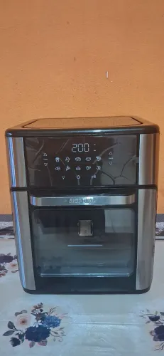 Air Fryer 2 em 1 Mondial, 12L, Preta/Inox Seminova usada 4 vezes