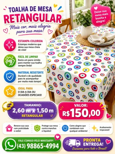 TOALHAS DE MESA