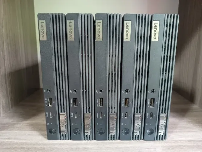 Lote c/ 5 Lenovo Thinkcentre M80Q Tiny | Intel Core i5-10500T | 8Gb DDR4 | SSD 256Gb