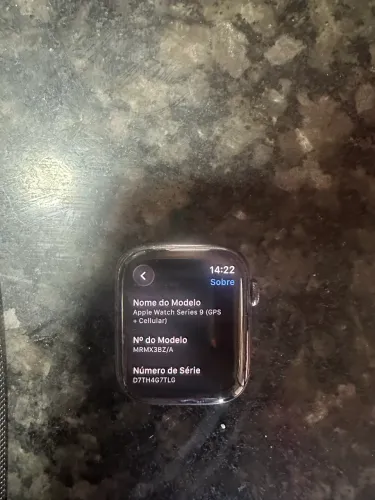 Apple Watch Series 9 GPS + Cellular 45mm Aço Inox Grafite - Excelente estado