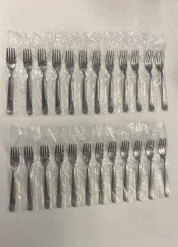 24 garfos sobremesa Backer Aço inox