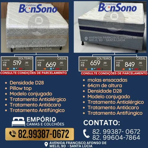 Unibox casal ou solteiro molas ensacadas ou espuma consulte pronta entrega 