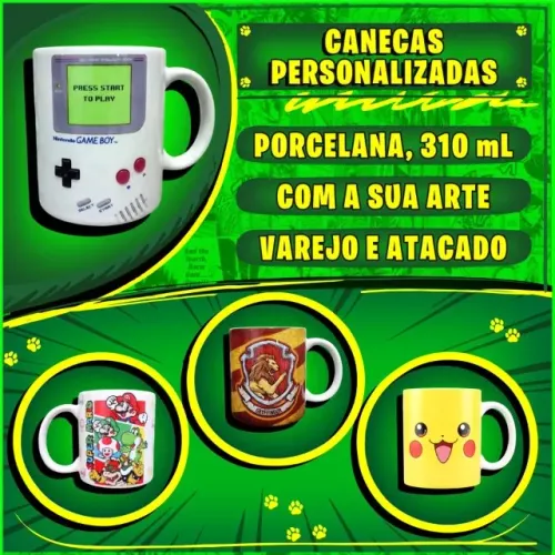 Canecas Personalizadas (Varejo e Atacado) - Presentes Brindes Homenagens - NerdDog Store