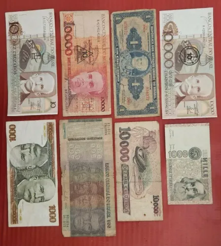 Coleção de cedulas antigas