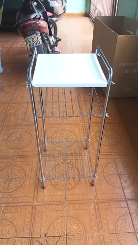 Vendo mesinha de inox pra por bebedor ou airfry entrgo