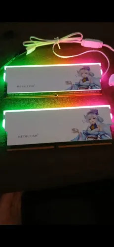 Dissipador argb Memoria ram 2 Unidades