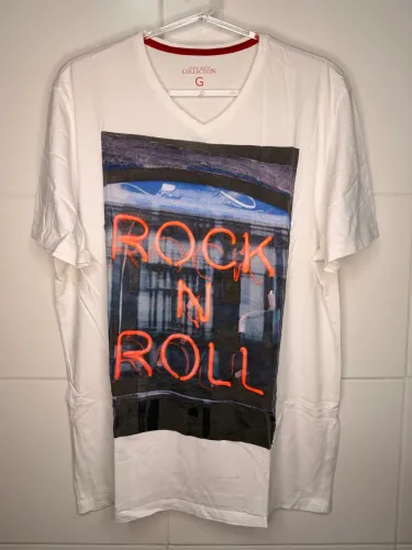 camiseta clockhouse rock n roll g