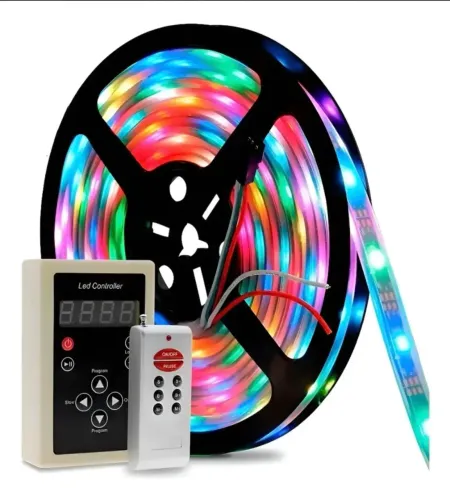 Fita Led Rgb Digital Controladora + Controle 5 Metros