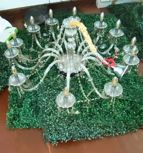 Candelabro tipo Maria Teresa grande 12 braços em cristal legítimo