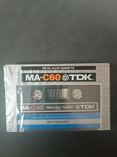 Fita k7 tdk ma-c60 min metal Japan 1979 virgem