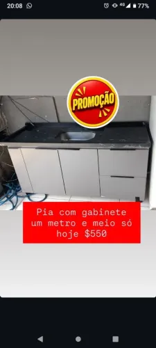 Pia c/ gabinete