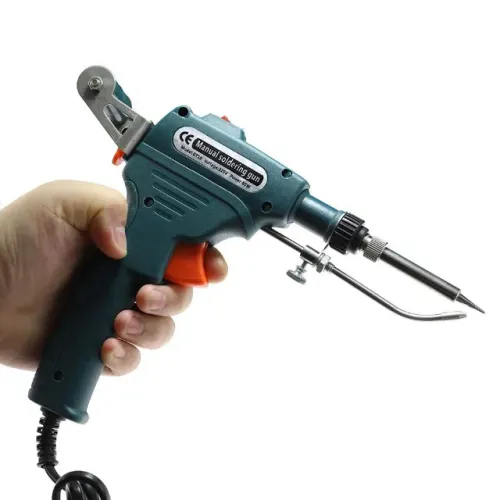 Ferro de Solda 3ª Mão Semi-Automático Roleta p/ Estanho Tipo Carretel - Pistola de Solda 6