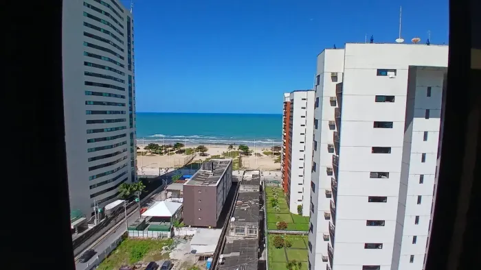 Apto 01 quarto, nascente, vista para o mar, próximo à praia e ao Shopping Riomar