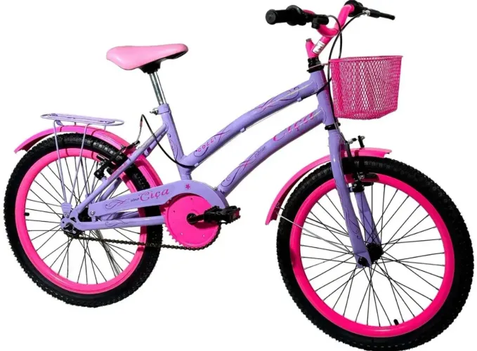 Bicicleta infantil aro 20 Lilás