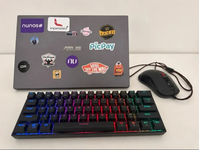 NoteBook, teclado Gamer 60% é mouse gamer