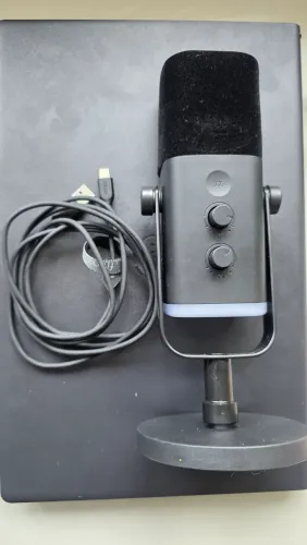 Microfone Usb/xlr Am8 Dinâmico Cardioide Gamer Podcast