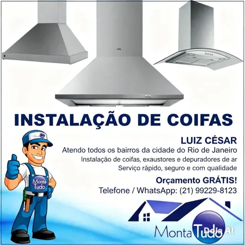 Istalador de coifa exaustor e depurador