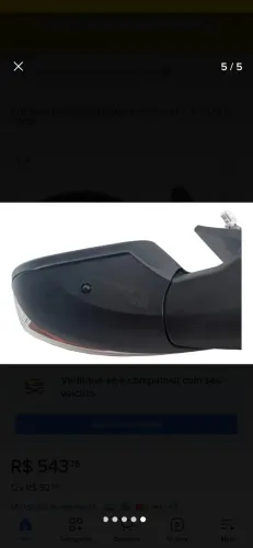 Retrovisor Citroen C3 2022/2025 Elétrico Fosco - Passageiro 