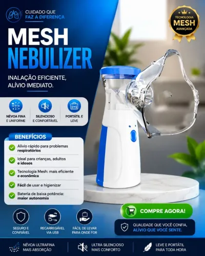 Nebulizador portátil novo