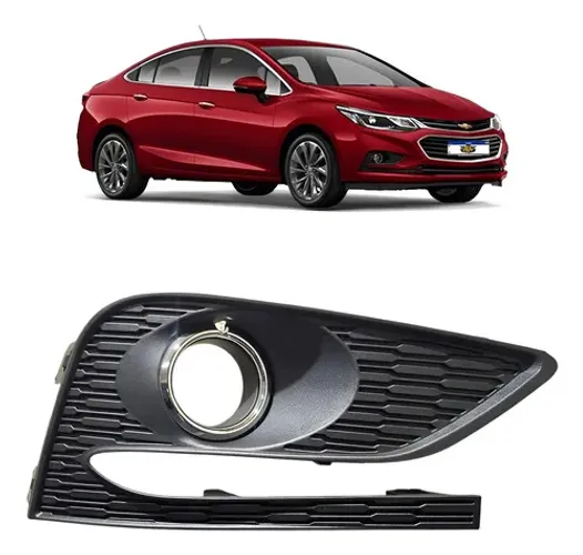 Moldura Farol Milha Direito Cruze Sedan 2016 A 2019 Cromado Preto Direito