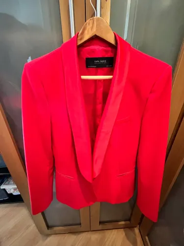 Blazer Slim Vermelho Smoking (Zara) NUNCA USADO