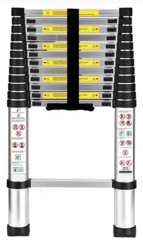 Escada Telescópica 3,8 Metros Alumínio 13 Degraus
